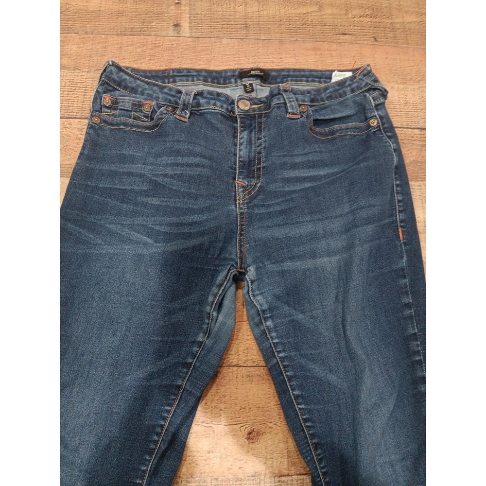 True Religion Mid Rise Bootcut Becca Jeans Women's 34 Dark Blue Denim 2956